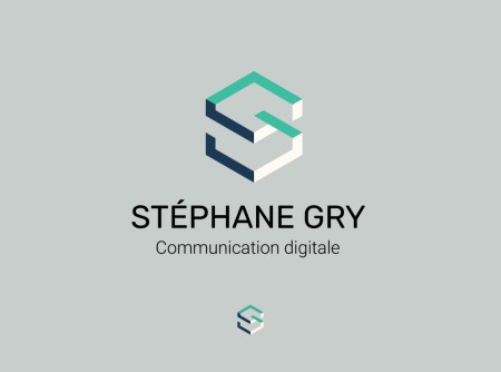 Logo sur-mesure Stéphane Gry, Communication Digitale